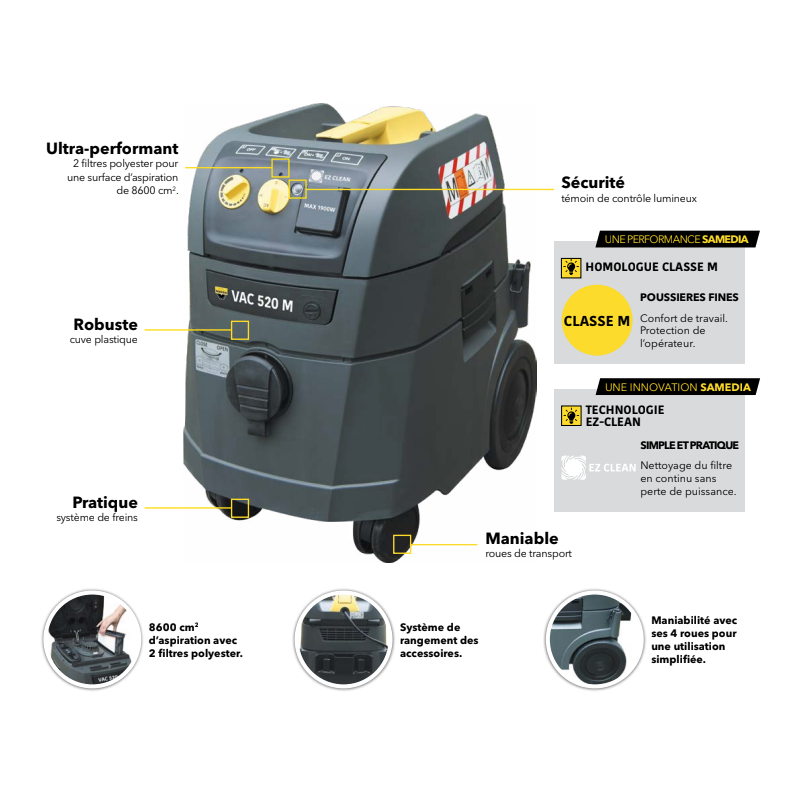 ASPIRATEUR SAMEDIA VAC 520