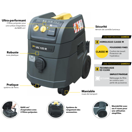ASPIRATEUR SAMEDIA VAC 520